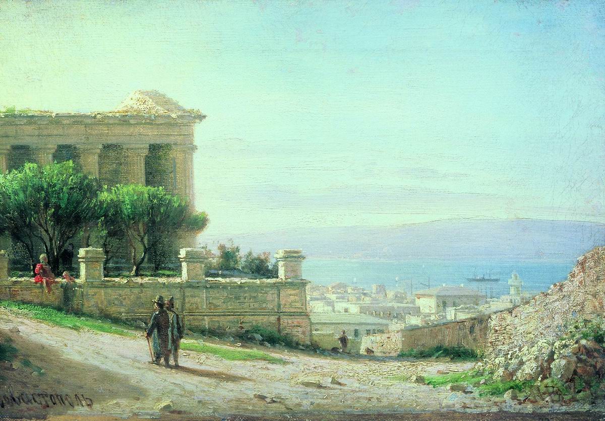 Sevastopol, vintage artwork by Piotr Petrovitsch Vereshchagin, 12x8" (A4) Poster