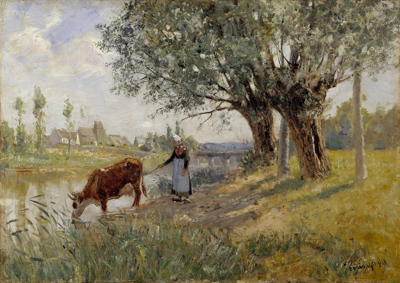 Countryside near Grez-sur-Loing by Carl Tragardh,A3(16x12")Poster