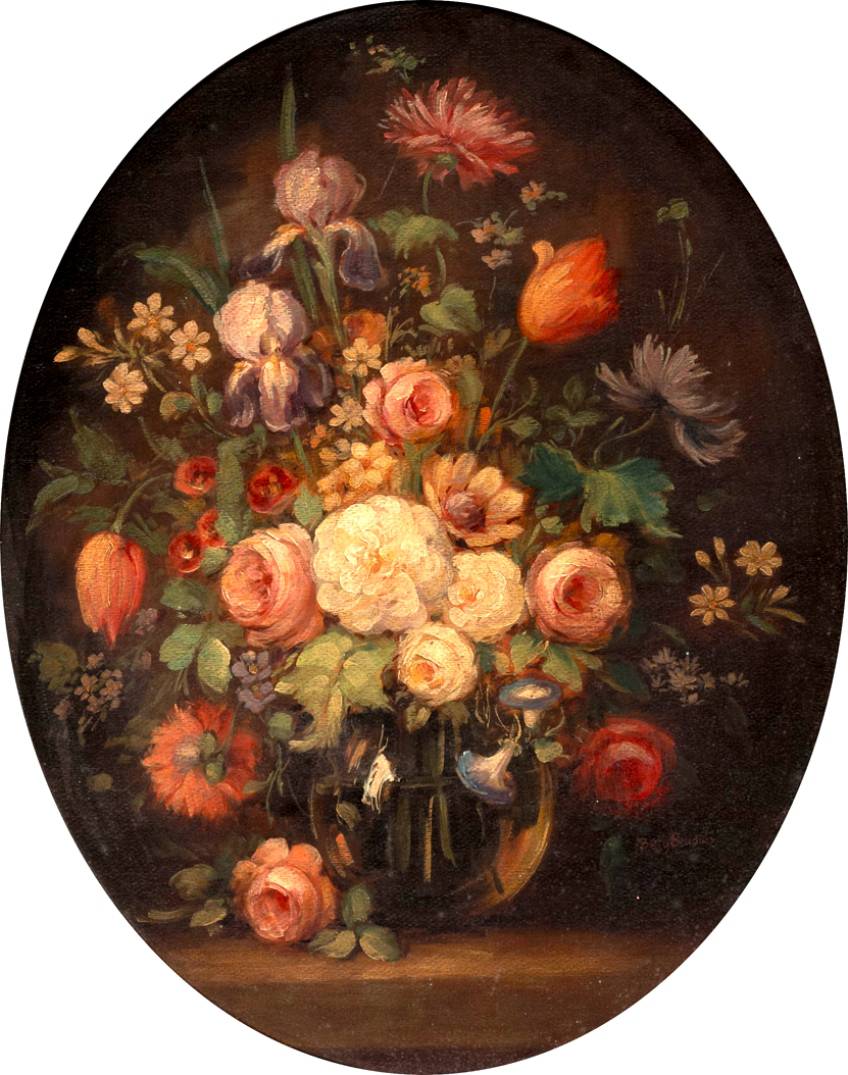 The Flower Bouquet by Hans Zatzka,A3(16x12")Poster