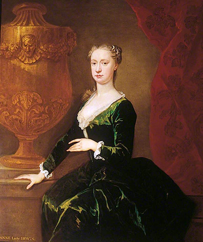 Anne Irwin, Lady Irwin, vintage artwork by Bartholomew Dandridge, 12x8" (A4) Poster