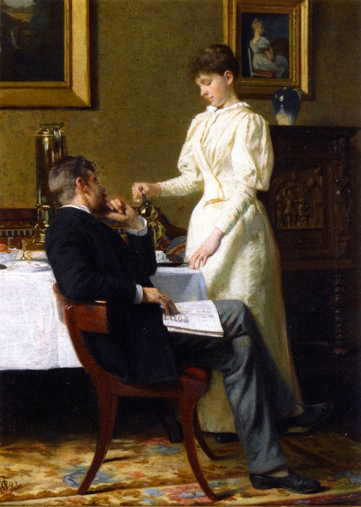 The Honeymoon, vintage artwork by Carl Thomsen, 12x8" (A4) Poster