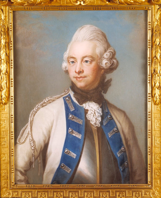 Portrait of Per Eriksson Brahe, vintage artwork by Gustaf Lundberg, 12x8" (A4) Poster