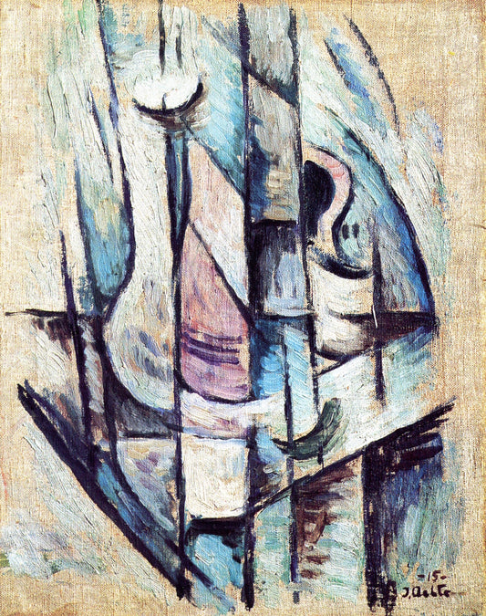 Cubist Composition by Ilmari Aalto,16x12(A3) Poster
