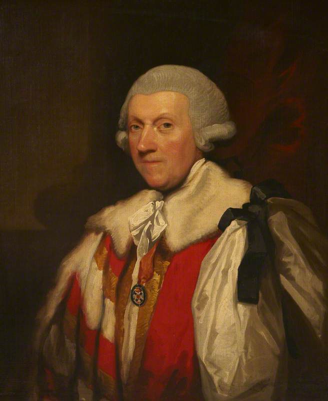 Arthur Acheson (c.1742–1807), 2nd Viscount, 1st Earl of Gosford, vintage artwork by Gilbert Stuart, 12x8" (A4) Poster