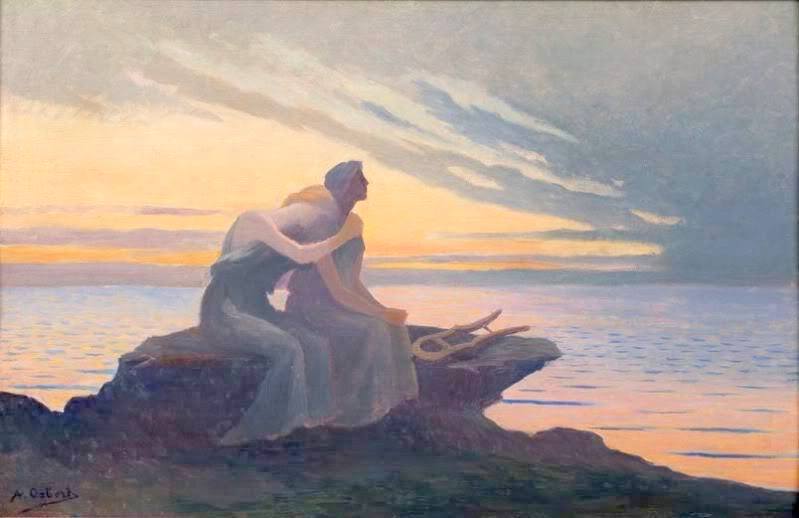 Evening dream by Alphonse Osbert,A3(16x12")Poster