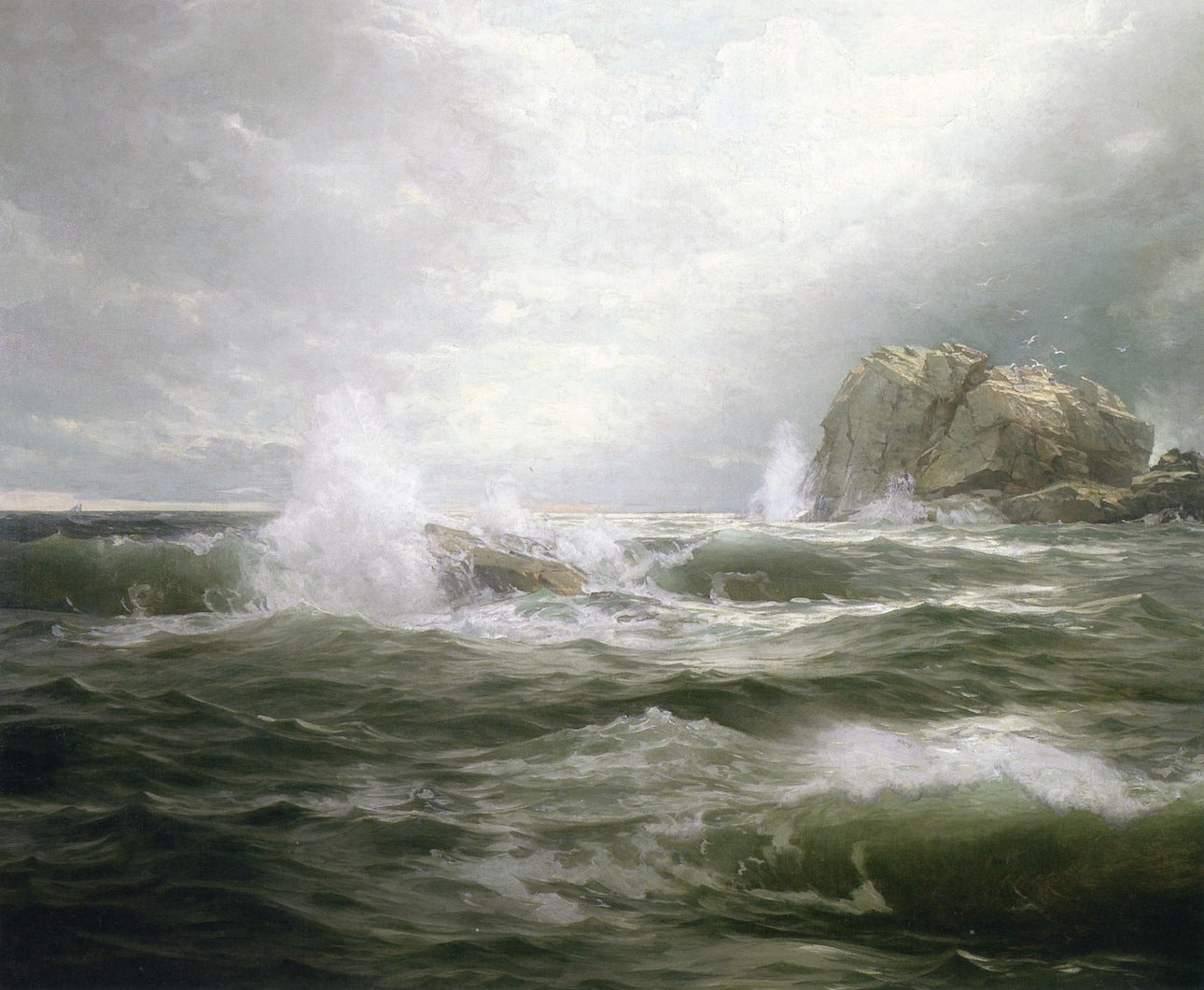 Clearing After the Storm, vintage artwork by William Trost Richards, 12x8" (A4) Poster