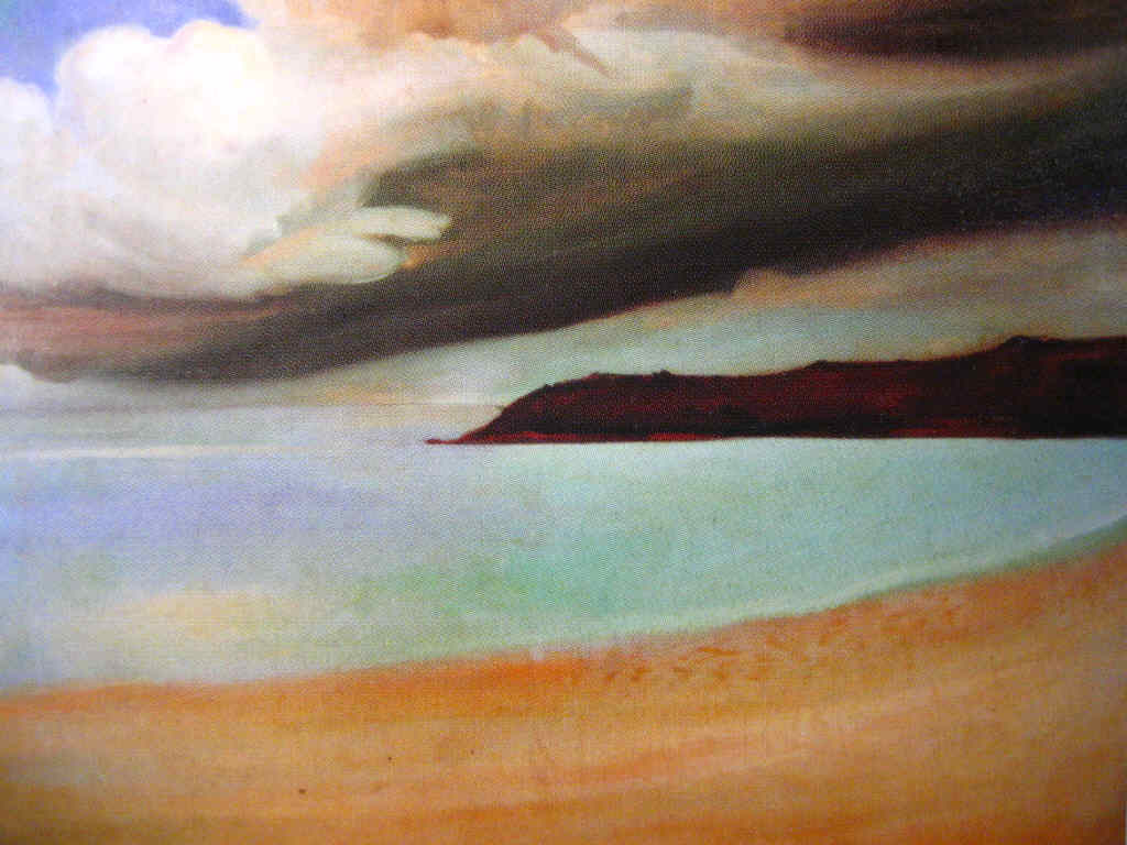The Coast of Brittany, vintage artwork by Gustav Gwozdecki, 12x8" (A4) Poster