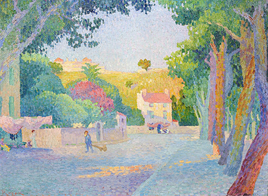 Place of Ill Repute, Saint-Tropez, vintage artwork by Henri Person, 12x8" (A4) Poster