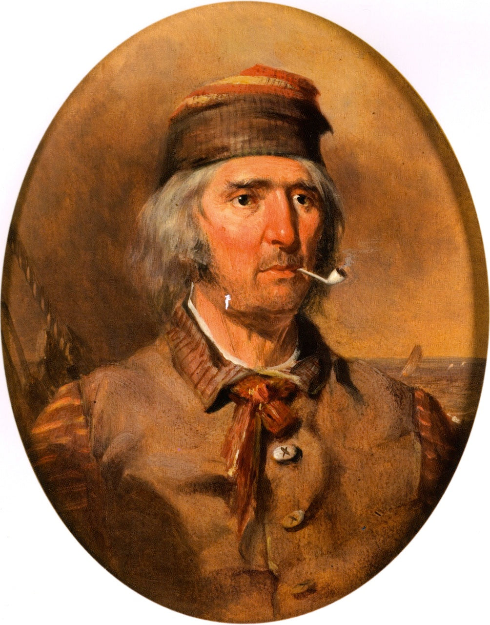 River Man, vintage artwork by Charles Deas, A3 (16x12") Poster Print