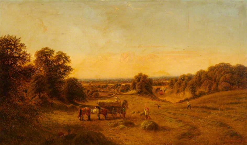 ne beside a Railway Track by Alfred Augustus Glendening, Jr.,A3(16x12")Poster
