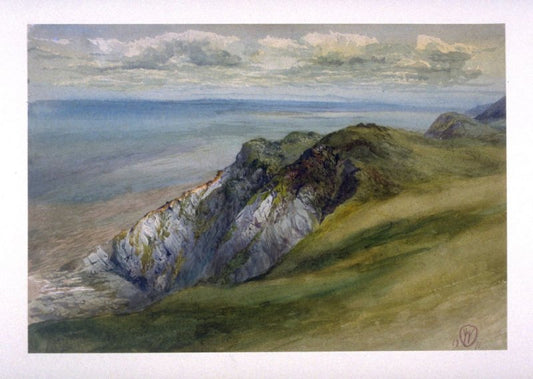 Cornfield at Sunset, vintage artwork by John William Inchbold, 12x8" (A4) Poster