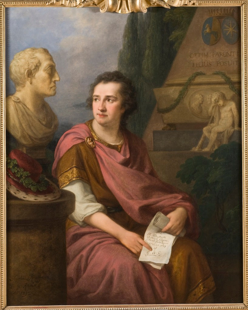 Baron Gustaf Adolf Reuterholm, vintage artwork by Angelica Kauffmann, 12x8" (A4) Poster
