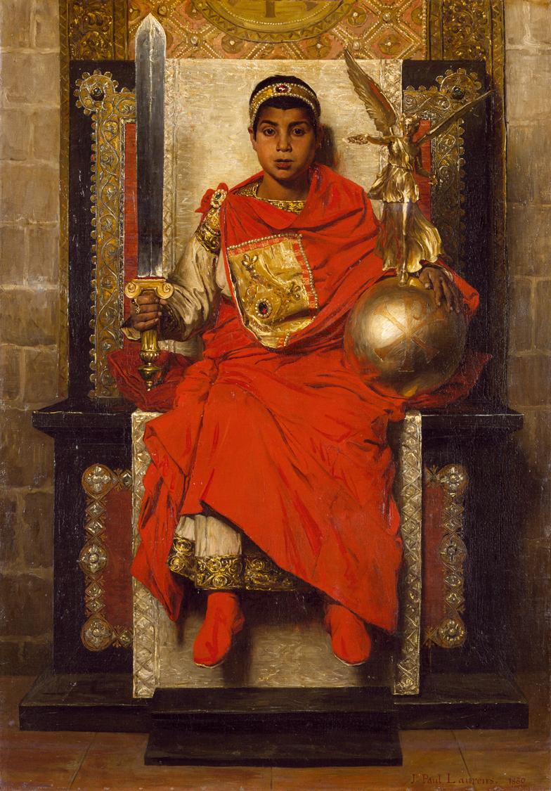 The Late Empire: Honorius, vintage artwork by Jean-Paul Laurens, 12x8" (A4) Poster