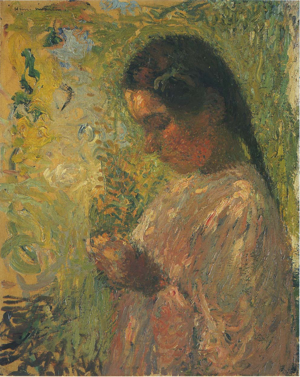 Etude de jeune paysanne by Henri Martin,A3(16x12")Poster