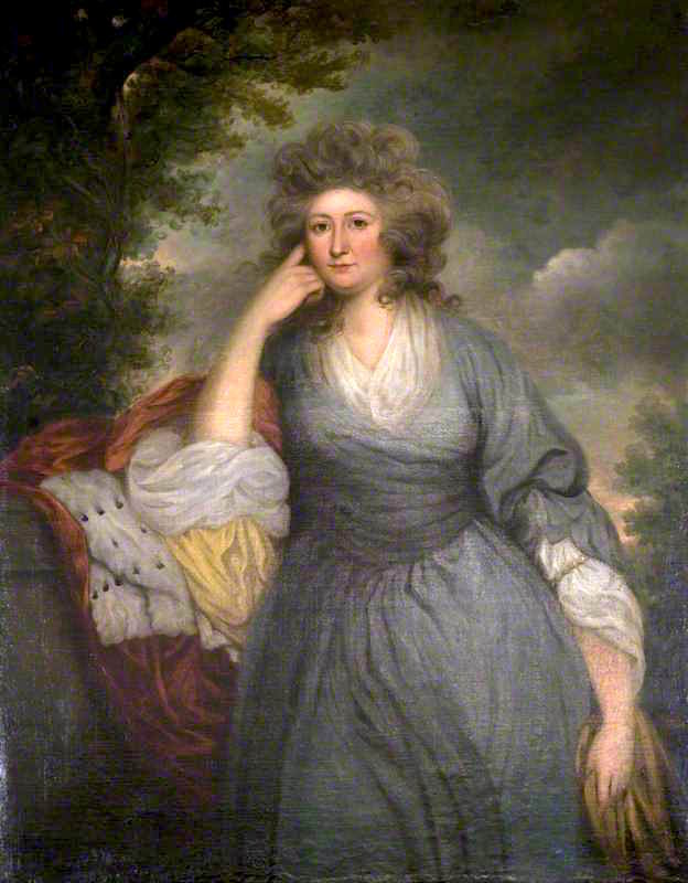 Anne Watts, Wife of the 11th Earl of Cassillis, vintage artwork by Mather Brown, 12x8" (A4) Poster