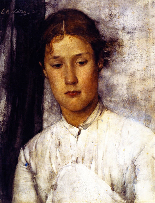 The Gamekeeper's Daughter, vintage artwork by Edward Arthur Walton, R.S.A., P.R.S.W., 12x8" (A4) Poster