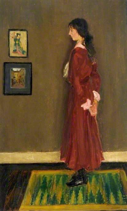 rtrait of the Artist's Sister, Rhoda by James Bolivar Manson,16x12(A3) Poster