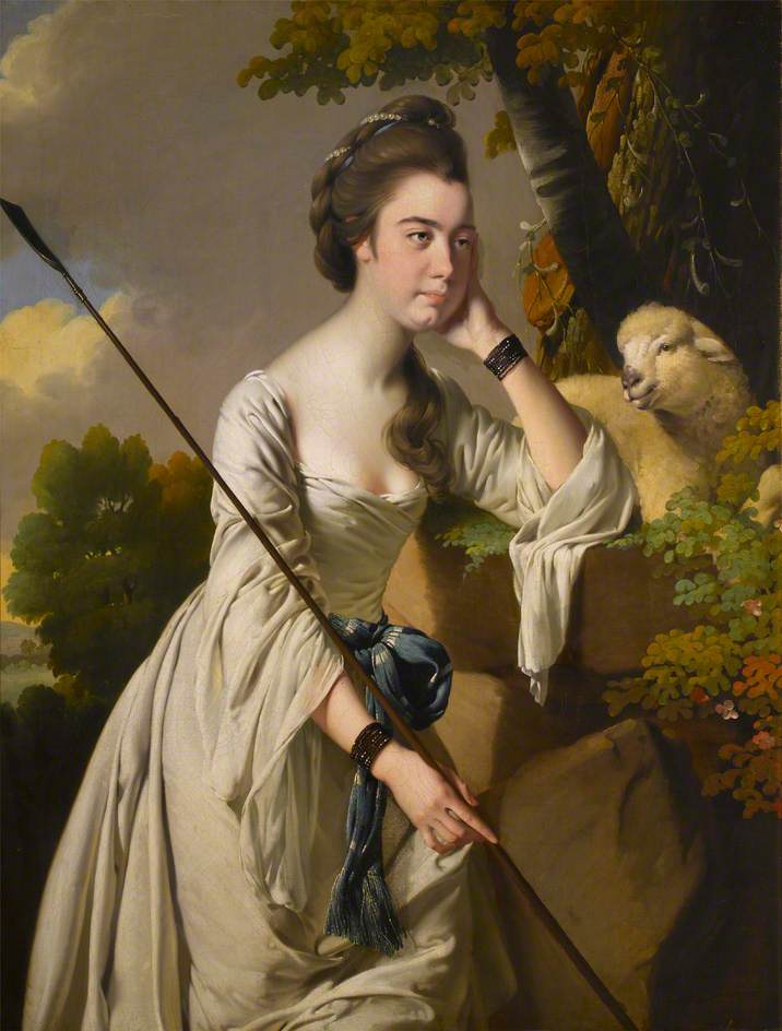 Anna Ashton, vintage artwork by Joseph Wright of Derby , 12x8" (A4) Poster