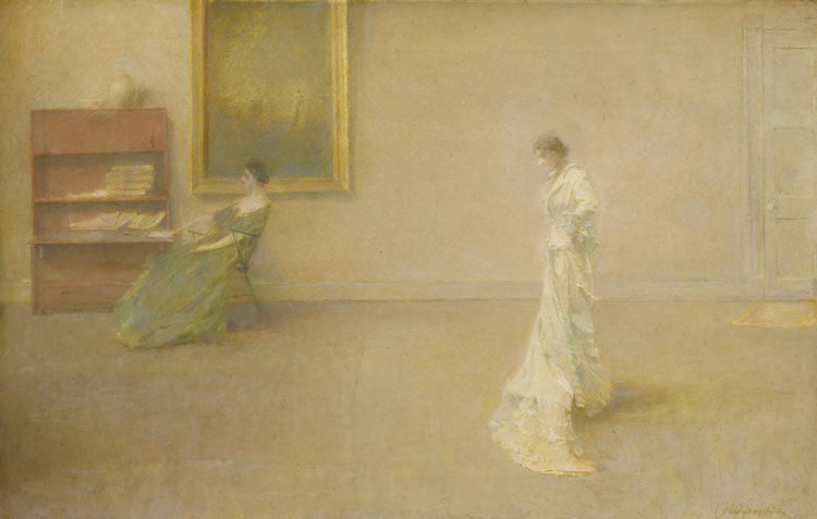 The White Dress by Thomas Wilmer Dewing,A3(16x12")Poster