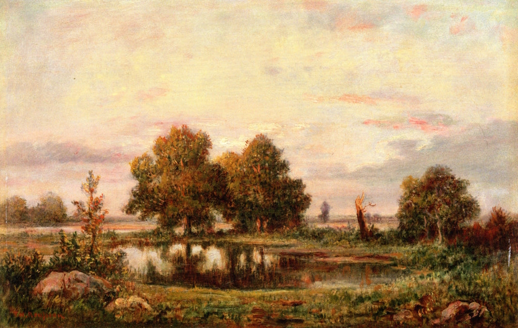 Countryside near Fontainebleau, vintage artwork by Theodore Rousseau, A3 (16x12") Poster Print