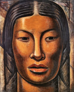 La India Maya, vintage artwork by Alfredo Ramos Martinez, 12x8" (A4) Poster