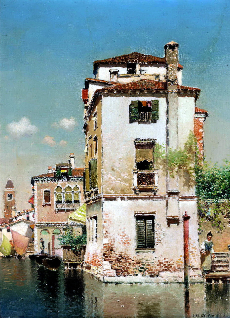 La Giudecca, Venice, vintage artwork by Henry Pember Smith, 12x8" (A4) Poster
