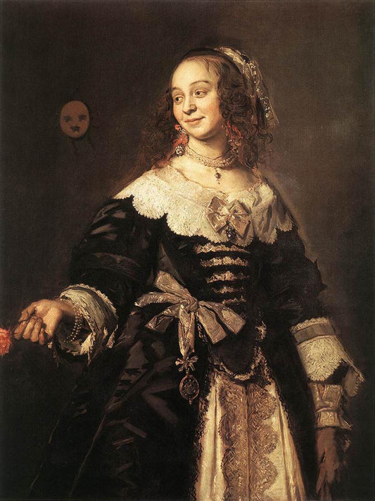 Isabella Coymans, vintage artwork by Frans Hals, 12x8" (A4) Poster