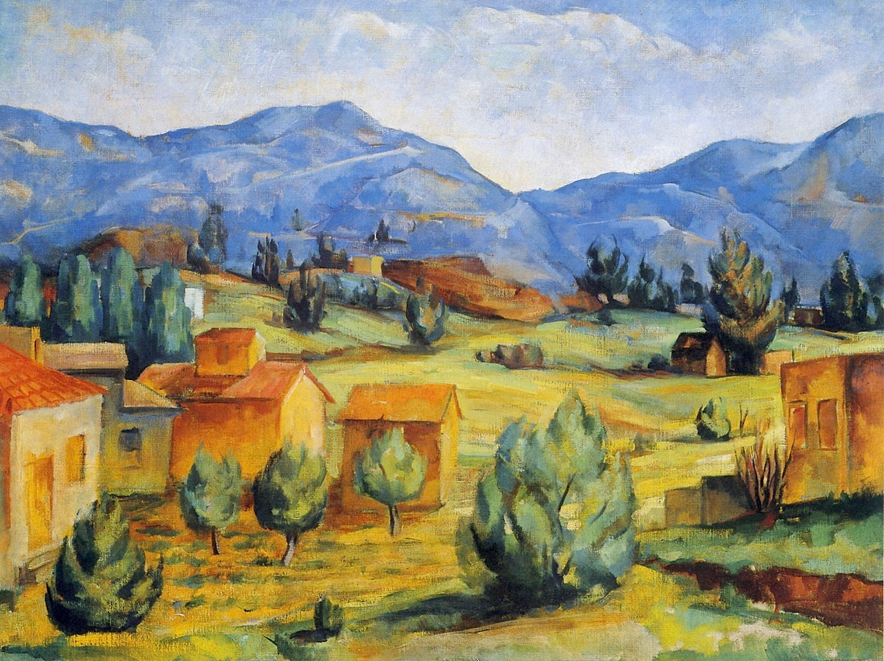 Santa Fe Landscape by Willard Ayer Nash,16x12(A3) Poster