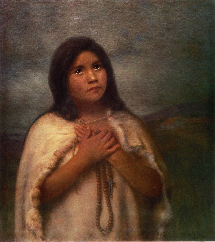 The First Convert by Grace Carpenter Hudson,A3(16x12")Poster