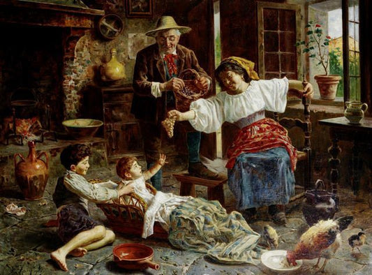 A first taste of the harvest by Eugenio Zampighi,A3(16x12")Poster