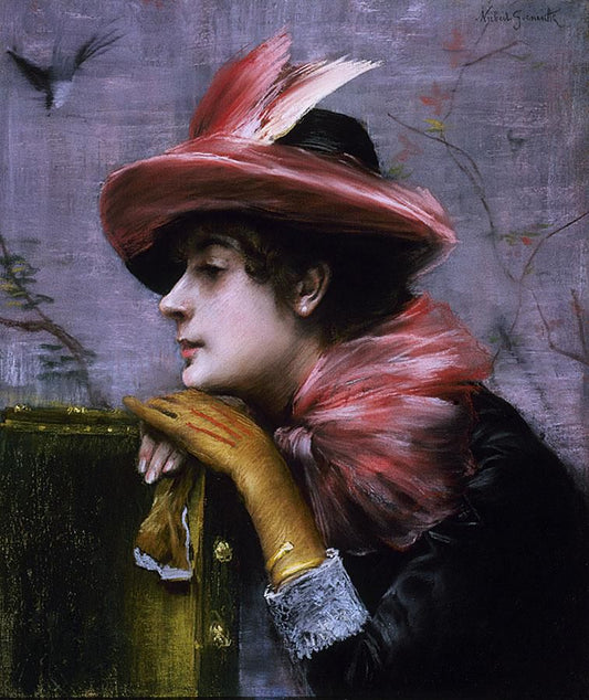 A Portrait of Anna Goeneutte by Norbert Goeneutte,A3(16x12")Poster