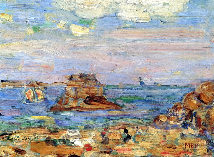 Brittany Coast by Maurice Prendergast,A3(16x12