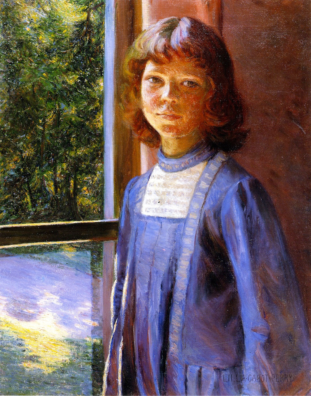 Study of LIght and Reflection, vintage artwork by Lilla Cabot Perry, 12x8" (A4) Poster