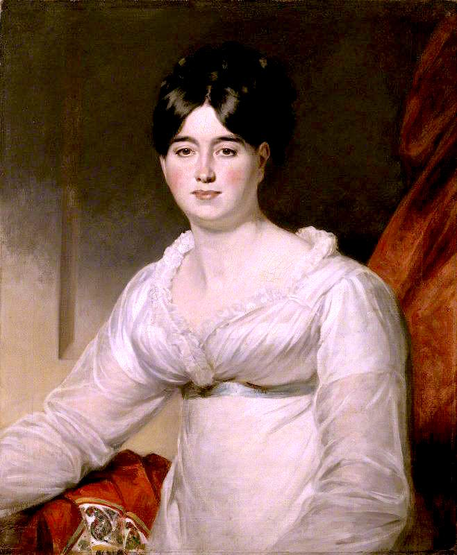 Mary Anne Vevers, Mrs Alban Thomas Jones Gwynne, vintage artwork by Mather Brown, 12x8" (A4) Poster