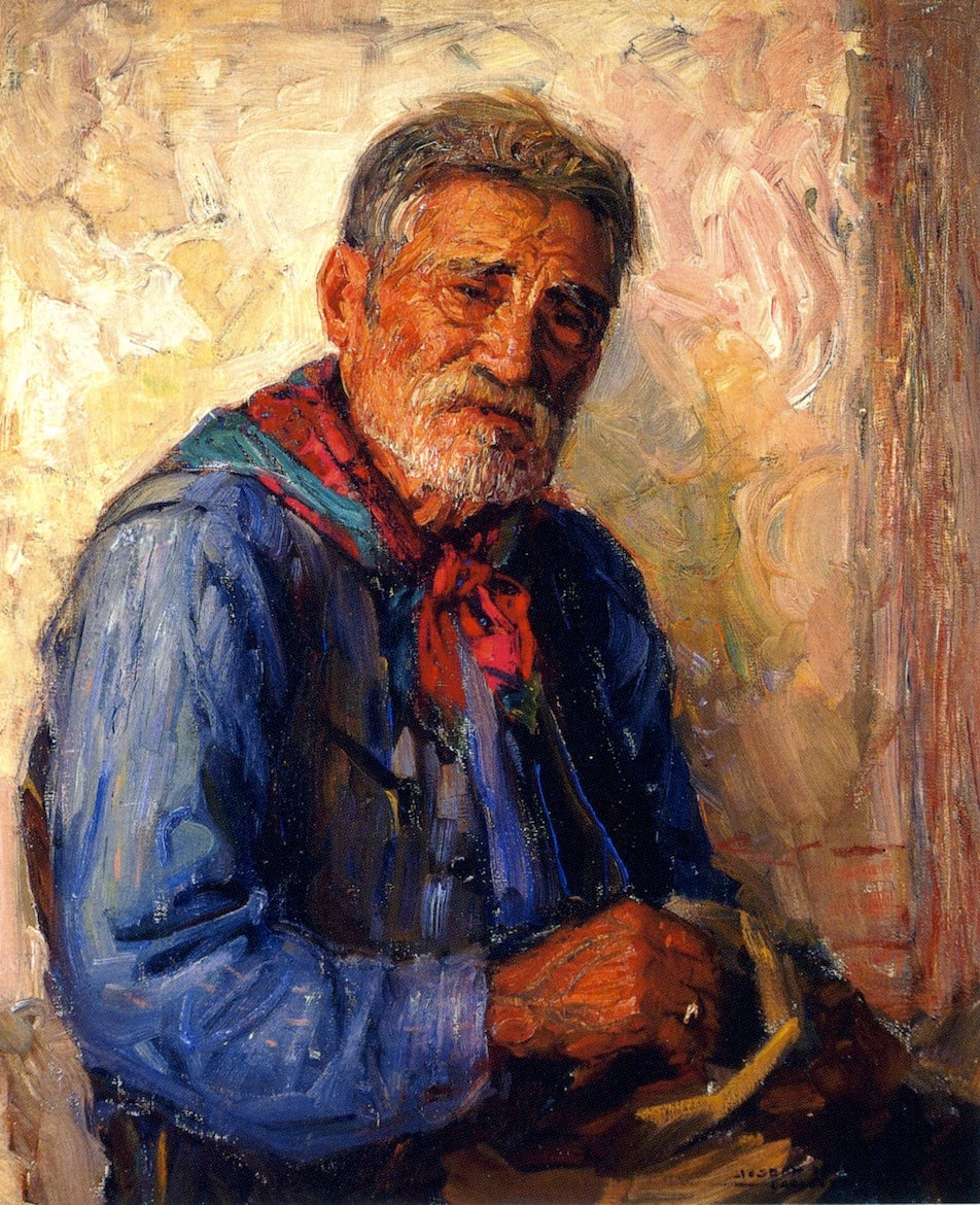 Old Man Yorba (José Juan Olivares) by Joseph Kleitsch,16x12(A3) Poster