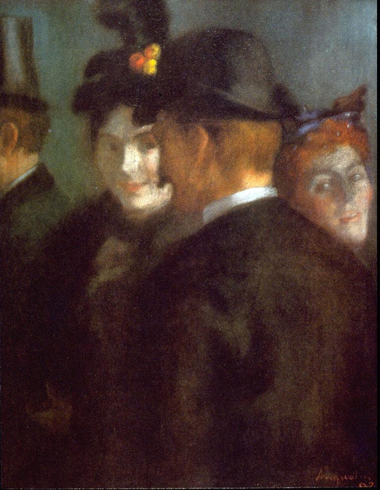 Theatre Foyer by Louis emile Anquetin,A3(16x12")Poster