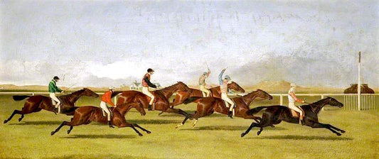 Racing at Hoylake, vintage artwork by John Dalby , A3 (16x12") Poster Print