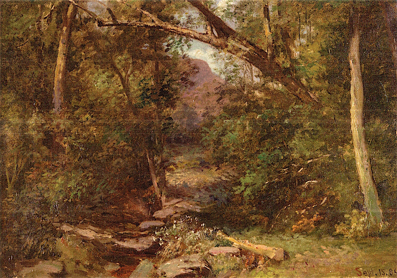 Mink Hollow, vintage artwork by Jervis McEntee, 12x8" (A4) Poster