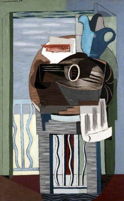 Still Life in front of a Balcony by Louis Marcoussis,16x12(A3) Poster