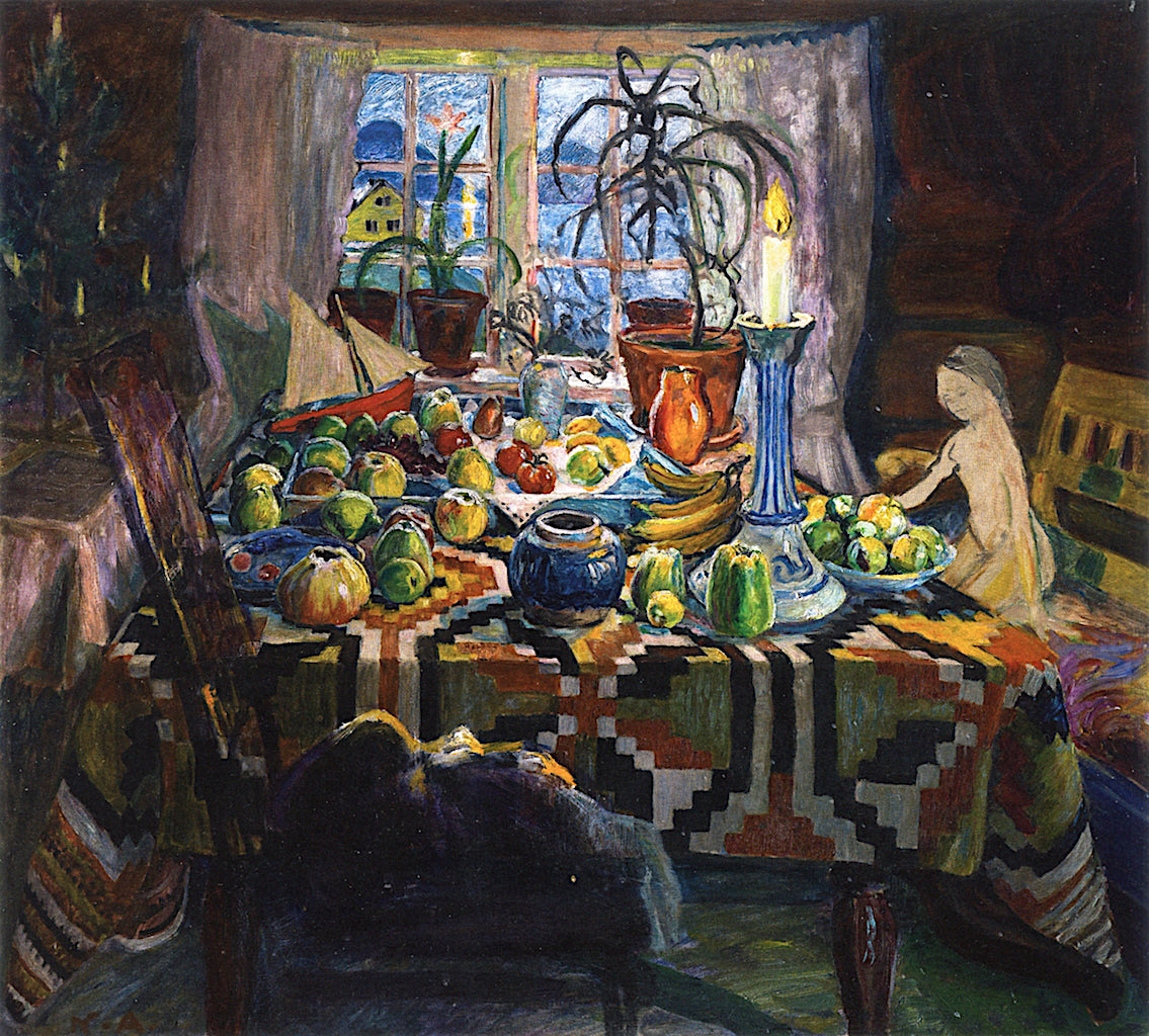 Interior Still Life: Christmas Morning by Nicolai Astrup,16x12(A3) Poster