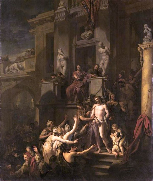 Ecce homo, vintage artwork by Adriaen van der Werff, 12x8" (A4) Poster