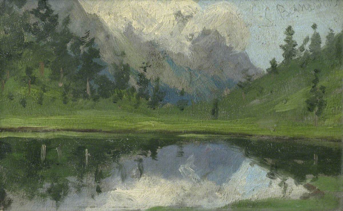 San Bernardino Pass, vintage artwork by Samuel Butler, 12x8" (A4) Poster