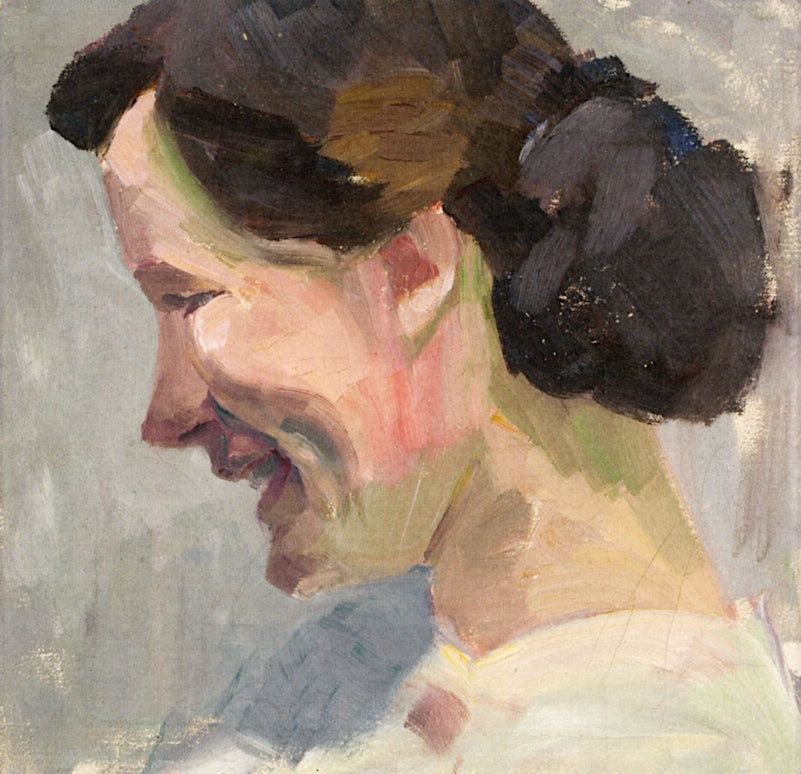 Portrait of Lotte Burk on Sylt by Anita Rée,16x12(A3) Poster