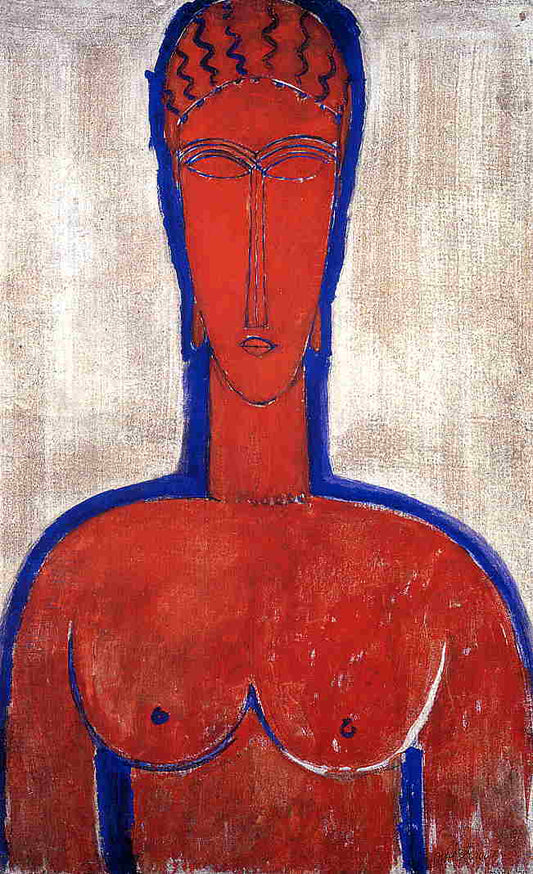 Big Red Buste by Amedeo Modigliani,16x12(A3) Poster