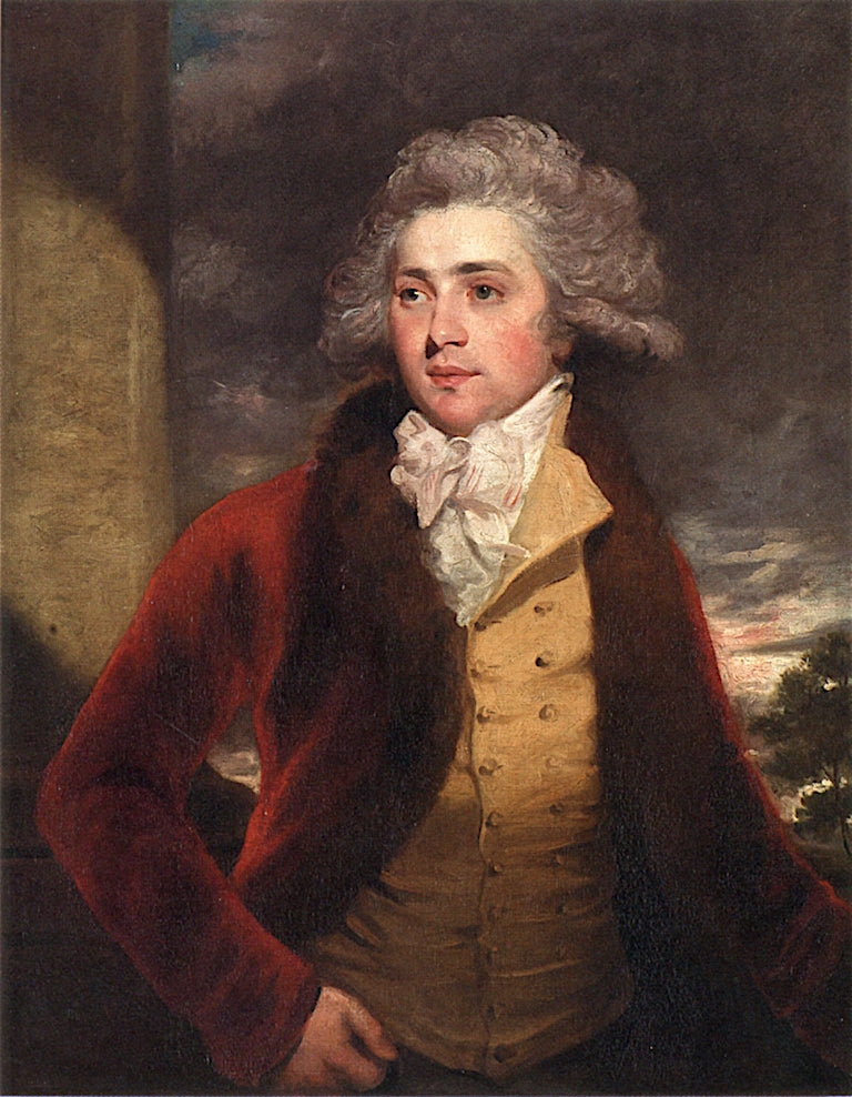 Edward Lascelles, Junior, vintage artwork by John Hoppner, 12x8" (A4) Poster