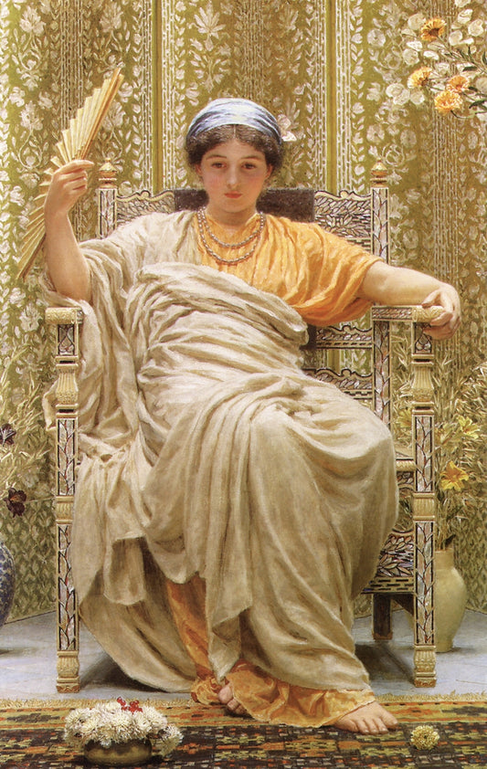 A Revery, vintage artwork by Albert Joseph Moore, A.R.W.S., 12x8" (A4) Poster