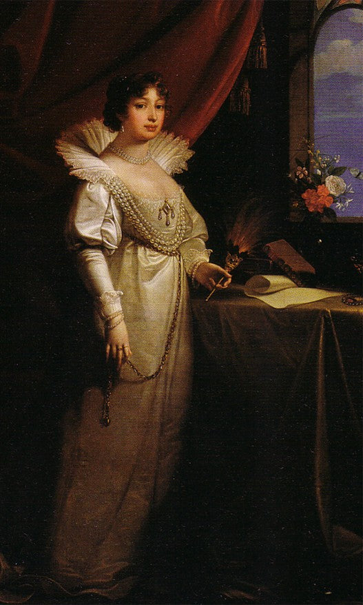 Duchess Caroline Amalie, vintage artwork by Josef Grassi, 12x8" (A4) Poster