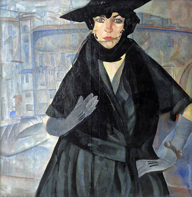 Lady in Black by Boris Grigoriev,16x12(A3) Poster