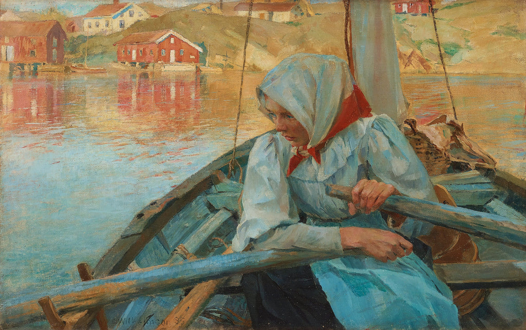 The Fisher Girl by Carl Wilhelm Wilhelmson,A3(16x12")Poster