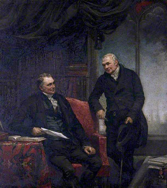 Reverend Archdeacon Owen and Reverend B. Blakeway, Co-authors of 'The History of Shrewsbury, vintage artwork by Philip Corbet, A3 (16x12") Poster Print